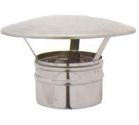 Cappello cinese terminale acciaio inox mono parete canna fumaria diametri vari