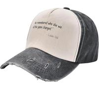 Cappello classico da uomo, caldo puro cotone。She Remembered Who She was and The Game Changed Cappello da baseball Cappello di Natale Cappello sportivo Cappelli da uomo Cappelli da donna Multicolore