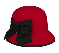 Cappello Cloche Big Bow by bedacht rosso One Size
