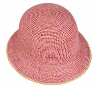 Cappello Cloche di Paglia Eliza by Seeberger rosa One Size