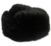 Cappello Colbacco in Pelliccia di Coniglio Colore Nero Taglie Varie