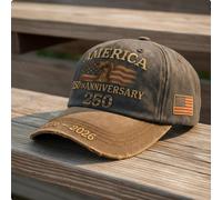 Cappello Commemorativo 250° Anniversario USA Regolabile per All'aperto, Bambini