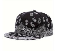 Cappello con bottoni e motivo a di anacardio per , cappello retrò, cappello parasole per sport