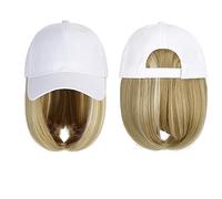 Cappello con Capelli Berretto da baseball Parrucca Cappello sintetico con capelli Parrucca Naturalmente Cappello con parrucca Parrucche Parrucche Bobo Donna regolabile Parrucche per Cappelli da Donna