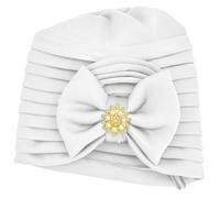 Cappello con fiocco, monocolore, cappello da Baotou Wehrmacht (bianco, taglia unica)