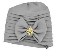 Cappello con fiocco, monocolore, cappello da Baotou Wehrmacht (grigio, taglia unica)