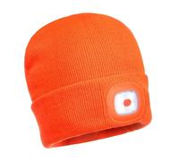 Cappello con Luce LED Ricaricabile USB Arancione BHP B029ORR