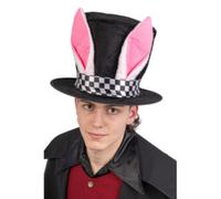 Cappello con orecchie coniglio in tessuto