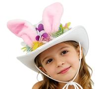 Cappello con orecchie da coniglietto pasquale, copricapo per le vacanze, cappello da cowgirl, per cacce all', feste di carnevale, celebrazioni, riunioni di famiglia, balli in costume