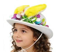 Cappello con orecchie da coniglio, copricapo stagionale, cappello pasquale per bambini, per carnevale, cacce alle uova, compleanno, riunioni di famiglia, celebrazioni, balli in costume