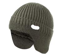 Cappello Con Paraorecchie Cappelli invernali con protezione for le orecchie Cappello a cuffia morbido ed elegante for uomo Donna classico paraorecchie lavorato a maglia berretto caldo(Green)