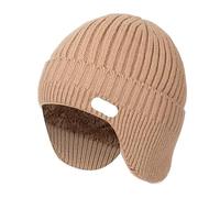 Cappello Con Paraorecchie Cappelli invernali con protezione for le orecchie Cappello a cuffia morbido ed elegante for uomo Donna classico paraorecchie lavorato a maglia berretto caldo(Khaki)