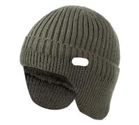 Cappello Con Paraorecchie Cappelli invernali con protezione for le orecchie Cappello a cuffia morbido ed elegante for uomo Donna classico paraorecchie lavorato a maglia berretto caldo(Red)