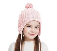 Cappello Con Paraorecchie Cappelli invernali lavorati a maglia for bambini for ragazza ragazzo pompon berretti for caldi con paraorecchie for carini e spessi(19WS,L)