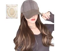 Cappello con parrucca, berretto da baseball con estensioni dei capelli, alla copricapo alla per viaggi, appuntamenti, attività all'aperto, shopping, vacanze quotidiane