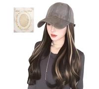 Cappello Con Parrucca | Cappello Parrucca con Extension Capelli,Acconciatura Moda Stile Trendy Per Passeggiata Città Palco Appuntamenti Viaggio Shopping Attività All'Aperto Vacanza