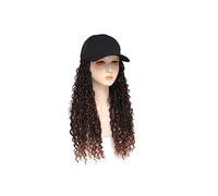 Cappello con Parrucca Parrucca a treccia sintetica Capelli intrecciati ricci con cappello Parrucca intrecciata Berretto da baseball Parrucche for donna Cappello con i Capelli(Color:A)