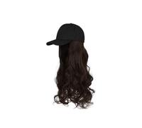 Cappello con Parrucca Parrucca Cappello Parrucca lunga riccia Parrucca alla moda Parrucca for capelli ad alta temperatura Parrucca regolabile Cappello for donna Cappello con i Capelli(Color:A)
