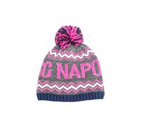 Cappello con pon pon fuxia-blu ssc napoli