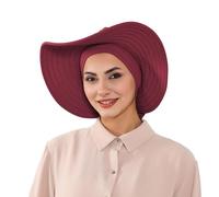 Cappello con protezione solare e sciarpa per la testa con tesa rimovibile Comfort regolabile per escursionismo, spiaggia, viaggi, cappello da adulto con fodera set, Porpora, Taglia unica