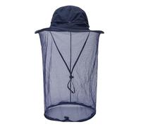 Cappello con rete anti-zanzare, Cappello da apicoltore a rete multicolore 55-60 cm(Blue)