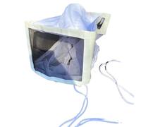 Cappello con rete anti-zanzare, Cappello da apicoltore con velo a rete quadrata grigio chiaro