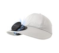 Cappello con ventilatore solare | Equipaggiamento personale per esterni con protezione solare da 600 mAh,Cappello con ventilatore ricaricabile tramite USB, per sport all'aria aperta escursionismo