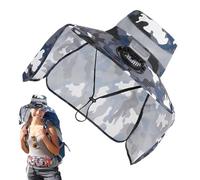 Cappello Con Ventilatori Solare Energy - Camping Sun Protection Cap | Sun Gat Con Ventilatore Solare Con Ventilatore Solare E Protezione Del Collo Rimovibile Per La Spiaggia, Sport, Ac, multicolore, 0