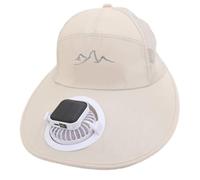 Cappello con ventola di raffreddamento ricaricabile USB a energia solare, cappello da pescatore per uomo donna campeggio escursionismo copricapo a prova di sole ventola di raffreddamento regolabile