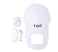 Cappello con Ventola Solare, Berretto da Baseball con Tesa Larga Pale morbide Protezione UV Estiva Ricarica USB Berretto da Baseball con Ventola Solare per Spiaggia Giardino Sport