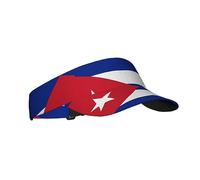 Cappello con Visiera con Bandiera di Cuba, Protezione Solare, per Sport da Spiaggia, Golf, Corsa, Escursionismo, Unisex, Regolabile per Donna Uomo Adulto