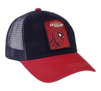 Cappello con Visiera Curva di Spiderman - Nero e Rosso - Adatta per Adulti - con Patch Ricamata del Personaggio - Berretto con Chiusura sul Retro Regolabile - Prodotto Originale Ideato in Spagna