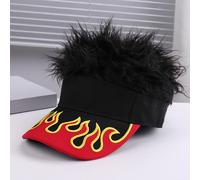 Cappello con visiera e capelli finti, regalo per golf, corsa, attività