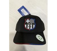 Cappello Con Visiera FC BARCELLONA Nero Logo Barca Ufficiale Berretto Barca