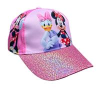 Cappello con Visiera per Bambini Minnie e Paperina Disney Berretto Estivo con Chiusura a Velcro Regolabile 100% Poliestere