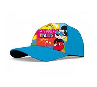 Cappello con Visiera per Bambini Topolino, Disney, Mickey Mouse, Berretto Estivo, Regolabile (54)