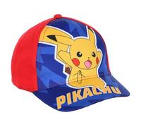 Cappello con Visiera Pikachu Pokémon Berretto Rosso Estivo per Bambini Regolabile Protezione dai Raggi UV