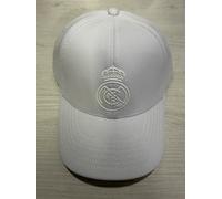 Cappello Con Visiera REAL MADRID Bianco Ricamato Originale Ufficiale Campioni