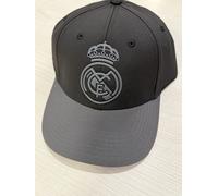 Cappello Con Visiera Real Madrid Nero Ricamato Originale Ufficiale Calcio