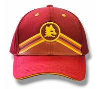 Cappello con visiera rosso con lupetto gommato 3D - AS Roma
