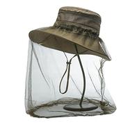 Cappello con zanzariera da esterno, Cappello a rete con testa di moscerino a for esterni a secchiello da pescatore tesa ad asciugatura rapida agli ioni sole(Style2)