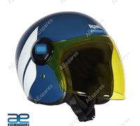 Cappello Copter Hunter Blu Laguna Per Pilota Royal Enfield AEs