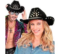 Cappello cowboyDIAMANTI NERO