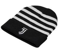 Cappello cuffia acrilico bianco e nero con scritta ricamata FC Juventus