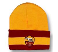 Cappello cuffia acrilico con logo ricamato arancione - AS Roma