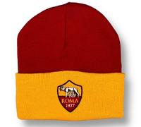Cappello cuffia acrilico con logo ricamato bicolore - AS Roma