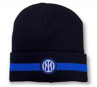 Cappello cuffia acrilico con logo ricamato nero - FC Inter