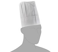 CAPPELLO CUOC CHEF TNT APERTO REGOLABILE H25CM PZ 20