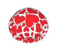 Cappello da a con fascia elastica con stampa a cuore d'amore per accessori essenziali da viaggio in hotel, accessori per la pulizia