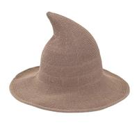Cappello da a punta, da donna, lavorato a maglia, per cosplay, a tesa larga, traspirante, accessorio per cosplay per donne e adulti, per feste, feste in maschera e fotografia
